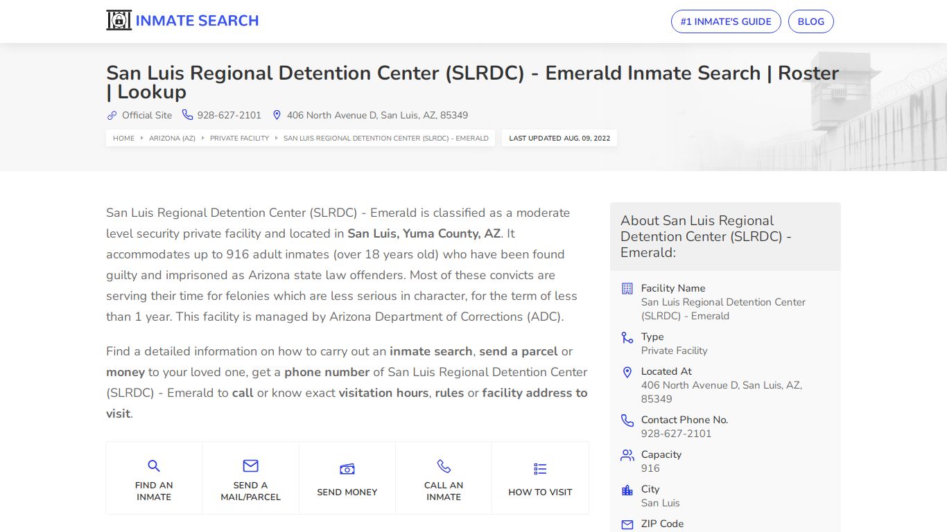 San Luis Regional Detention Center (SLRDC) - Emerald ...